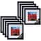 8 Pack: Black 8" x 8' Square Gallery Wall Frame with Double Mat by Studio Décor®